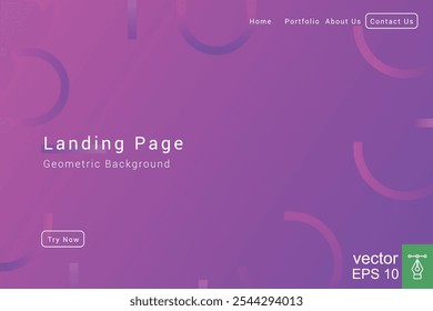 Abstract geometric background gradient color. Dynamic shapes composition. Futuristic design landing page, web header, banner. Vector illustration EPS 10.