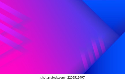 Abstrakter geometrischer Hintergrund mit Farbverlauf. Futuristisch abstrakter Hintergrund mit rosafarbenen und blauen Dreiecken. Metaverse-Technologie-Konzept