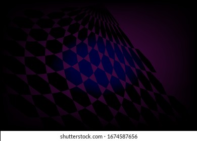 Abstract geometric background  And gradient the background to glow  Purple and black