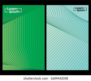 Abstract geometric background gradient with geometric lines, gradient color for brochure or cover, background vector design template
