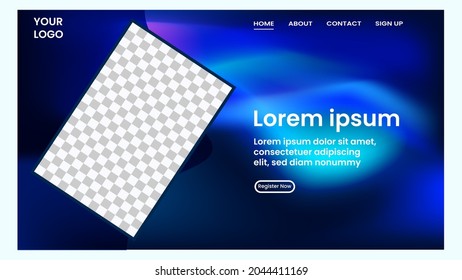 ABSTRACT GEOMETRIC BACKGROUND GRADIENT LIQUID COLOR DESIGN VECTOR TEMPLATE FOR WALLPAPER, COVER DESIGN, HOMEPAGE DESIGN