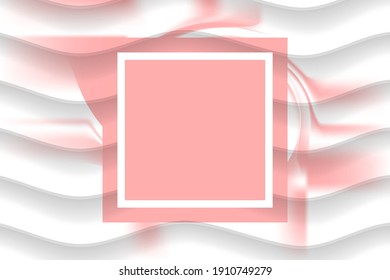 Abstract geometric background with gradient mesh. Wallpaper in white-pink color. Wedding celebration. Presentation title slide design template for business, corporate, party, festive, seminar and talk