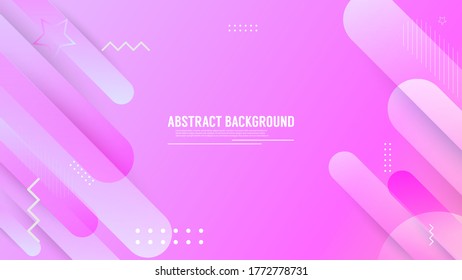 Abstract geometric background with gradient pink color