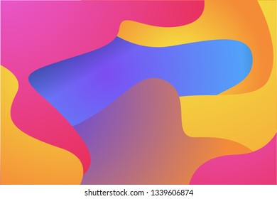 Abstract geometric background gradient shapes composition