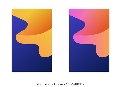 Abstract  geometric background gradient shapes composition