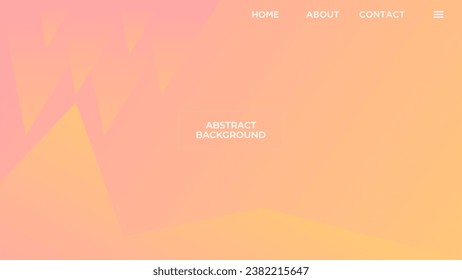 ABSTRACT GEOMETRIC BACKGROUND GRADIENT SOFT ORANGE COLOR DESIGN VECTOR TEMPLATE GOOD FOR MODERN WEBSITE, WALLPAPER, COVER DESIGN 