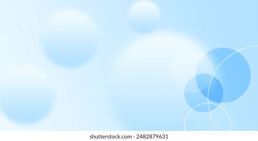 Abstract geometric background gradient soft light blue bokeh for Graphic Business background hitech technology digital design illustration web template background backdrop desktop wallpaper bubbles