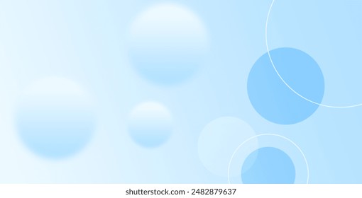 Abstract geometric background gradient soft light blue bokeh for Graphic Business background hitech technology digital design illustration web template background backdrop desktop wallpaper bubbles