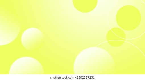 Gradiente de fondo geométrico Abstractas Bokeh amarillo claro suave para el fondo de negocios gráficos Tecnología de alta tecnología Ilustración de diseño digital Fondo de Plantilla de Web Fondo de escritorio Burbujas de Fondo de pantalla