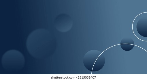 Abstract geometric background gradient soft dark blue bokeh for Graphic Business background hitech technology digital design illustration web template background backdrop desktop wallpaper bubbles