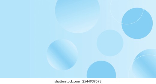 Abstract geometric background gradient soft light blue bokeh for Graphic Business background hitech technology digital design. VECTOR