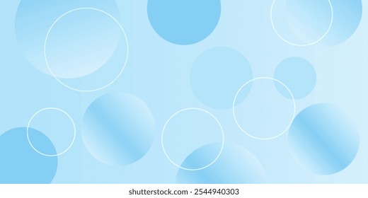 Gradiente de fondo geométrico Abstractas bokeh azul claro suave para el fondo de negocios gráficos hitech tecnología diseño digital. VECTOR