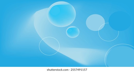 Abstract geometric background gradient soft light blue bokeh for Graphic Business background hitech technology digital design illustration web template background backdrop desktop wallpaper bubbles