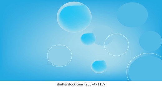 Abstract geometric background gradient soft light blue bokeh for Graphic Business background hitech technology digital design illustration web template background backdrop desktop wallpaper bubbles