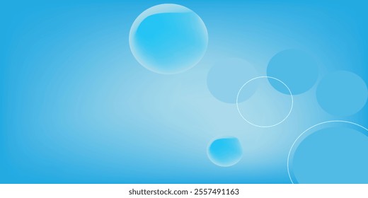 Abstract geometric background gradient soft light blue bokeh for Graphic Business background hitech technology digital design illustration web template background backdrop desktop wallpaper bubbles