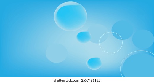 Abstract geometric background gradient soft light blue bokeh for Graphic Business background hitech technology digital design illustration web template background backdrop desktop wallpaper bubbles