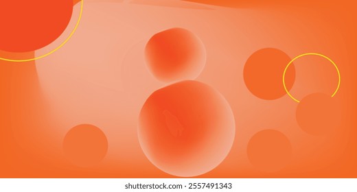 Abstract geometric background gradient soft light orange bokeh for Graphic Business background hitech technology digital design illustration web template background backdrop desktop wallpaper bubbles