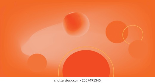 Abstract geometric background gradient soft light orange bokeh for Graphic Business background hitech technology digital design illustration web template background backdrop desktop wallpaper bubbles