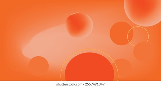 Abstract geometric background gradient soft light orange bokeh for Graphic Business background hitech technology digital design illustration web template background backdrop desktop wallpaper bubbles