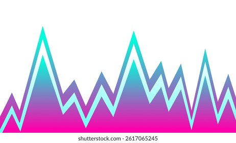 abstract Geometric background. Geometric Graph background. zig zag background. Geometric Mountain Landscape background.