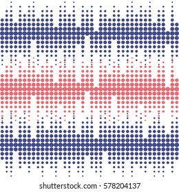 Abstract geometric background. Graphic design print. Halftone pattern. Vector illustration