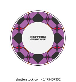  Abstract geometric background. Graphic illustration Circle ornament. Round frame, rosette. Native american (indian) round pattern, vector.