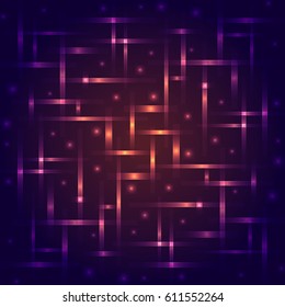 Abstract geometric background with graphic visualization of data, physics, space Futuristic structure of information , neuron, brain links. Good idea for web business presentation. Vector illustration