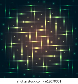 Abstract geometric background with graphic visualization of data, physics, space Futuristic structure of information , neuron, brain links. Good idea for web business presentation. Vector illustration
