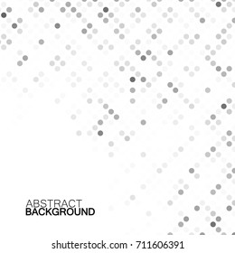 Abstract geometric background with gray circles. Halftone effect. Vector illustration. Eps 10