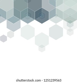 abstract geometric background. gray hexagons. layout for advertising