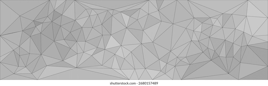 Abstract geometric background with gray polygonal lines forming a modern low poly design.