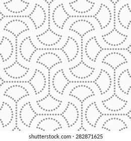 Abstract geometric background. Gray seamless pattern. Monochrome texture. Dotted circle pin will with connector.
