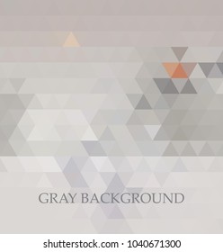 Abstract geometric background from gray triangles for your design.