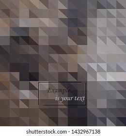 Abstract geometric background of gray triangles. Decorative background can be used for wallpaper, patterns, web page background, surface textures.