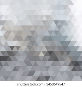 Abstract geometric background of gray triangles. Idea for your design