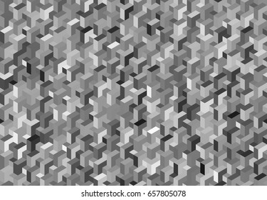 Abstract geometric background - grayscale shapes in vector