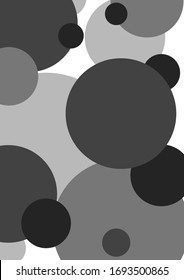 Fondo geométrico abstracto en escala de grises. С ilustración vectorial de ciclo. Contraste oscuro y ligero, ritmo.