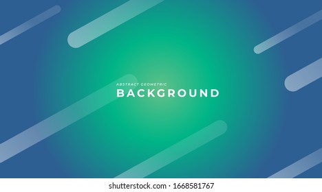 Abstract Geometric Background with Green And Blue Colorful Gradient