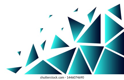 Abstract Geometric Background, with Green Color