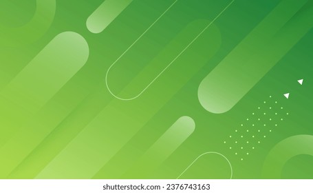 Abstract geometric background with green gradient. Usable for landing page. Trendy and modern background color.