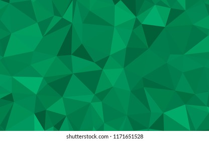 Abstract geometric background.  Green polygonal vector
