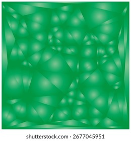 Fondo geométrico Abstractas. Formas poligonales verdes. Vector de superficie de cristal. Diseño de textura de poliéster bajo. EPS 10.