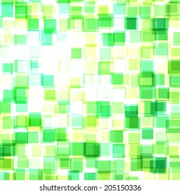 Abstract geometric background. Green squares. Vector illustration for your technology presentations and designs. 