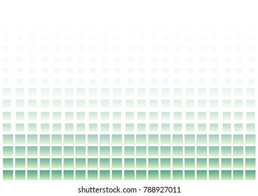 Abstract geometric background with green squares. Vector illustration