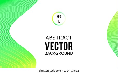 Abstract geometric background green wave. Modern business brochure, leaflet, flyer, cover, layout, powerpoint template