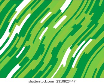 Abstrakter geometrischer Hintergrund mit grünen, unregelmäßigen Linien. Vektorgrafik