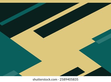 abstract geometric background in green and yellow colors, vector illustration design