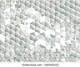 Abstract geometric background with grey and white color tone triangle shapes.
