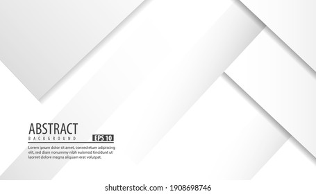 Abstract geometric background with grey white colour minimal vector illustration
