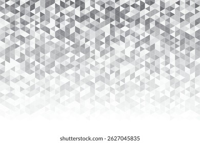Arrière-plan géométrique Abstrait avec formes triangulaires de tons gris et blancs. Bandes de verticale low-poly en triangles. Arrière-plan Image vectorielle monochrome.